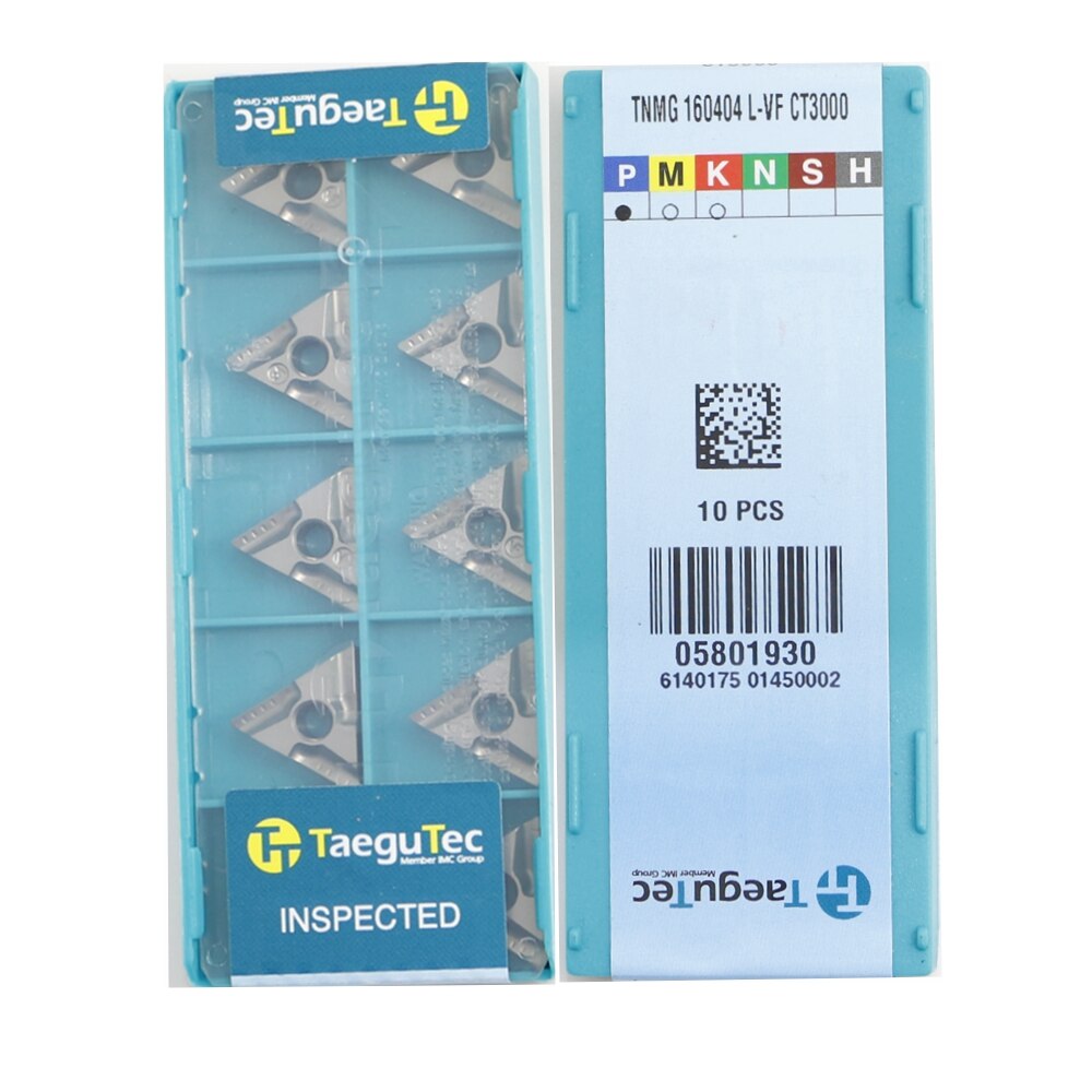 TNMG160404 L-VF Supply Industrial Carbide | Big-tools CT3000 Taegutec Inserts TaeguTec