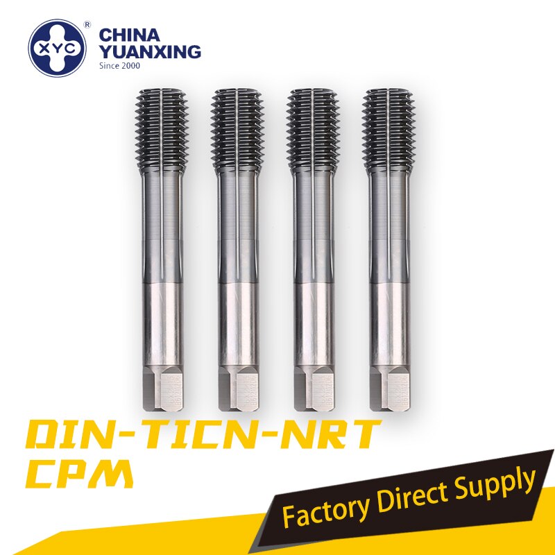 1/2-20 UNF Uncoated Bright Finish Plug Chamfer Round Shank with Square End Drillco 2090 Series High-Speed Steel Thread Forming Threading Tap 